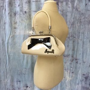 🌻Sourpuss Black And Cream Bow Shoulder Purse🌻